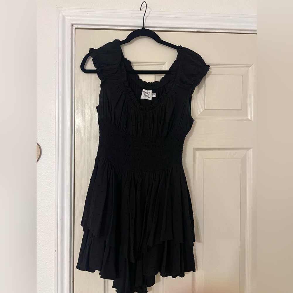 Black princess Polly love galore romper